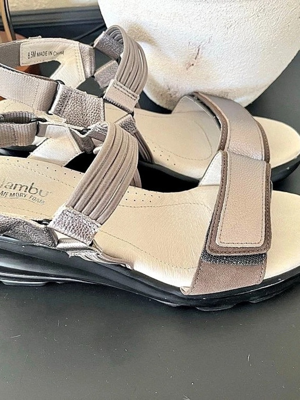 Jambu Brown Platform Sandals